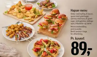 Føtex Hapser menu tilbud