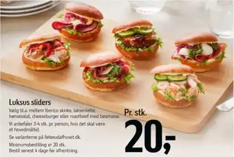 Føtex Luksus sliders tilbud