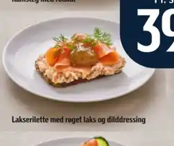 Føtex Lakserilette med røget laks og dilddressing tilbud