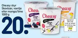 REMA 1000 CHEASY skyr Skovbær, vanilje eller mango/lime tilbud
