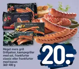 REMA 1000 Meget mere grill Grillpølser tilbud