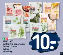 REMA 1000 REMA 1000 økologiske grøntsager tilbud