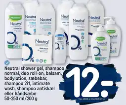 REMA 1000 NEUTRAL shower gel tilbud