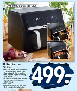 REMA 1000 United Airfryer 10 liter tilbud
