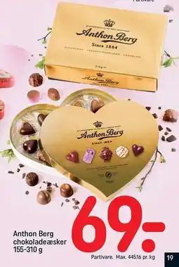 REMA 1000 ANTHON BERG chokoladeæsker tilbud