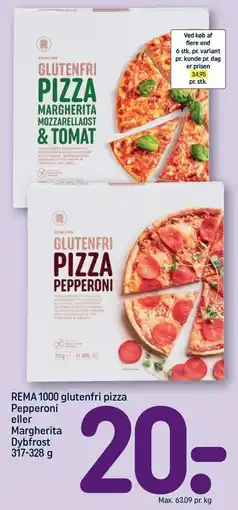 REMA 1000 Glutenfri Pizza tilbud
