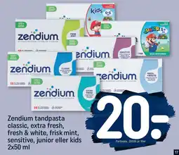 REMA 1000 Zendium tandpasta tilbud