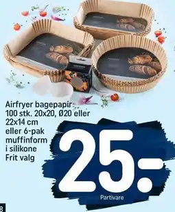 REMA 1000 Bagepapir til airfryer tilbud