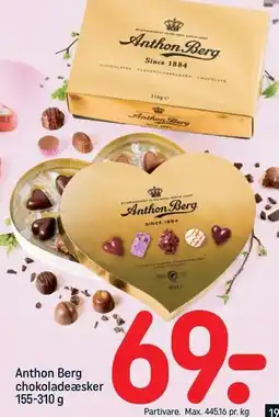 REMA 1000 Anthon Berg Chokoladeæsker tilbud