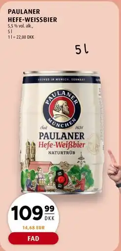Scandinavian Park PAULANER HEFE-WEISSBIER tilbud