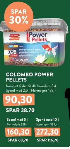 Plantorama COLOMBO POWER PELLETS tilbud