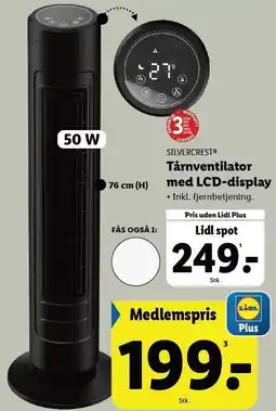 Lidl Tårnventilator med LCD-display tilbud