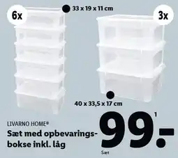 Lidl Sæt emd opbevaringsbokse inkl. låg tilbud