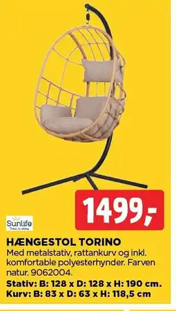 jem & fix Hængestol Torino tilbud