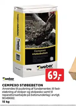 jem & fix Cempexo Støbebeton tilbud