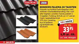 jem & fix Benders Palema 2K tagsten tilbud