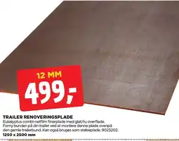 jem & fix Trailer Renoveringsplade tilbud