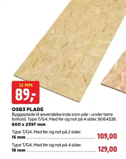 jem & fix OSB3 Plade tilbud