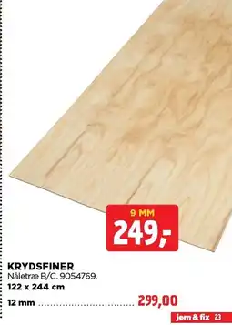 jem & fix Krydsfiner tilbud