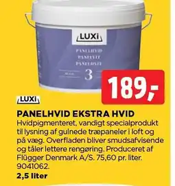 jem & fix LUXI Panelhvid ekstra Hvid tilbud