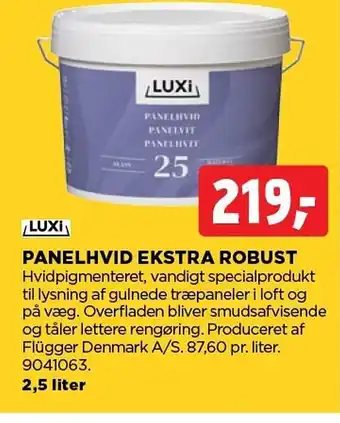 jem & fix LUXI Panelhvid Ekstra robust tilbud