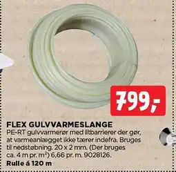 jem & fix Flex gulvvarmeslange tilbud