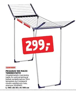 jem & fix LEIFHEIT Pegasus 180 maxx tørrestativ tilbud