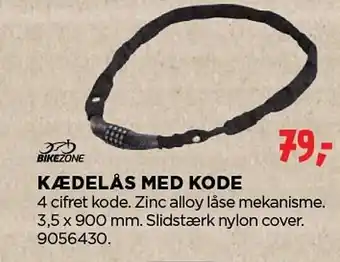 jem & fix Kædelås med kode tilbud