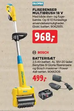 jem & fix FLISERENSER MULTIBRUSH 18 V ELLER BATTERISÆT tilbud