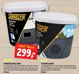 jem & fix SOKKELMALING ELLER TAGMALING tilbud