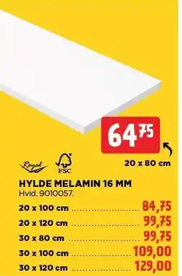 jem & fix HYLDE MELAMIN 16 MM tilbud