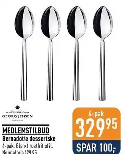 Imerco Bernadotte dessertske tilbud