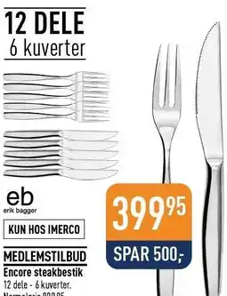 Imerco Encore steakbestik tilbud