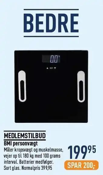 Imerco BMI personvægt tilbud