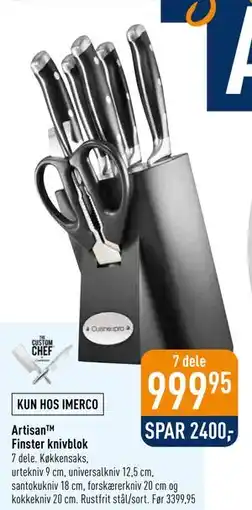 Imerco Artisan Finster knivblok tilbud