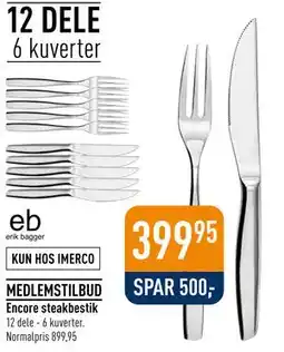 Imerco Encore steakbestik tilbud