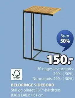 JYSK BELDRINGE SIDEBORD tilbud