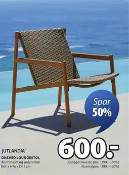 JYSK JUTLANDIA® ONSVED LOUNGESTOL tilbud