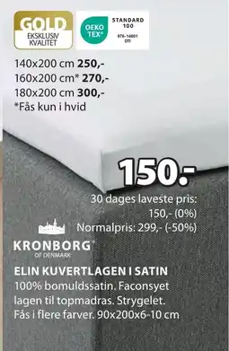 JYSK ELIN KUVERTLAGEN I SATIN tilbud