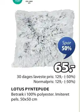 JYSK LOTUS PYNTEPUDE tilbud