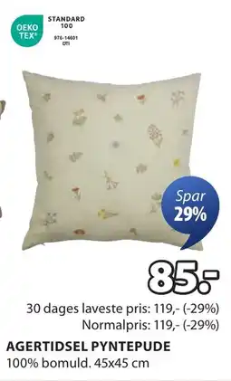 JYSK AGERTIDSEL PYNTEPUDE tilbud