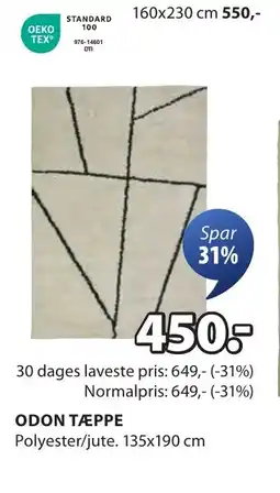 JYSK ODON TÆPPE tilbud