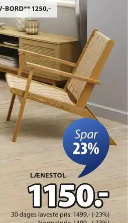 JYSK LÆNESTOL tilbud