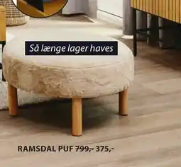 JYSK RAMSDAL PUF tilbud