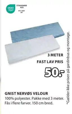 JYSK GNIST NERVØS VELOUR tilbud