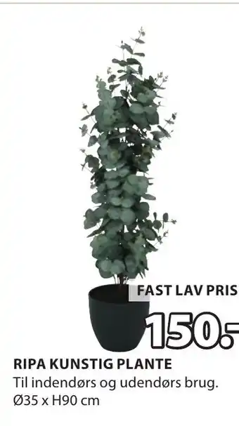 JYSK RIPA KUNSTIG PLANTE tilbud