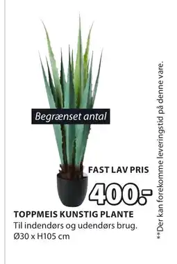 JYSK TOPPMEIS KUNSTIG PLANTE tilbud