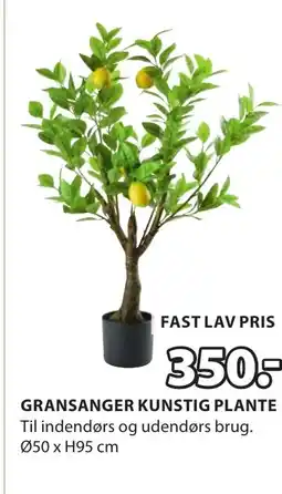 JYSK GRANSANGER KUNSTIG PLANTE tilbud