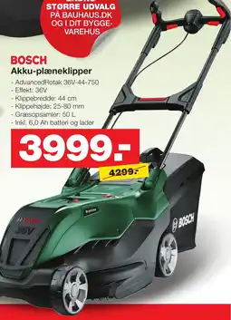Bauhaus BOSCH Akku-plæneklipper tilbud