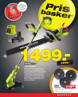 Bauhaus 18V havekit tilbud